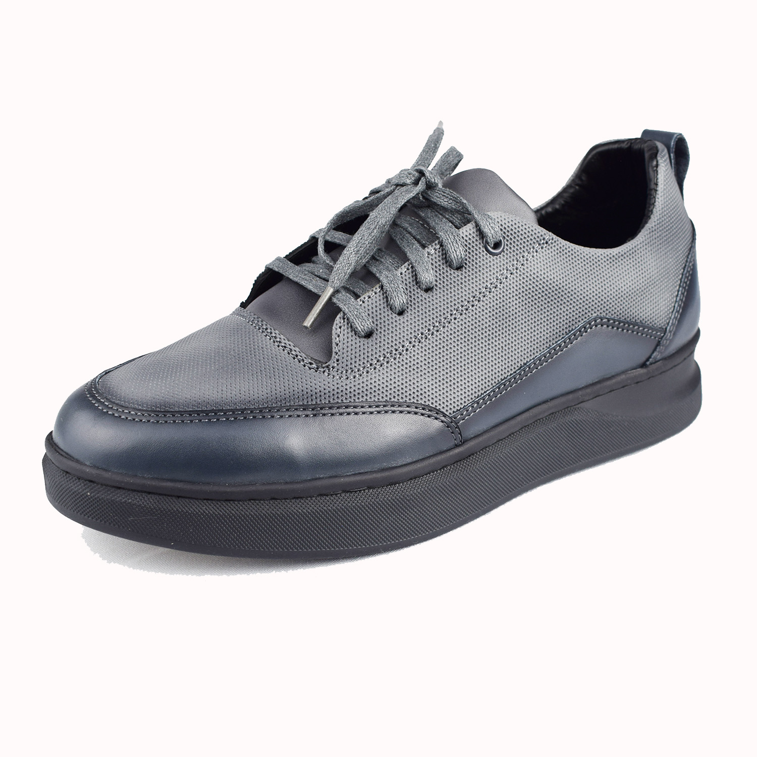 Basket pour homme 870 gris cuir ............... Basket cuir pour homme Maroc